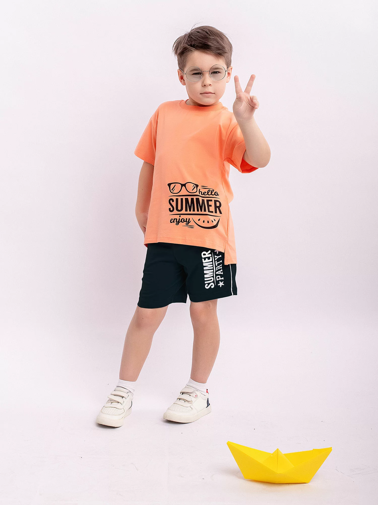 Комплект футболка и шорты для мальчика (0011_ЛС22)