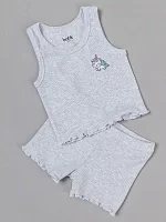 Комплект майка-топ и шорты для девочки (026/1_ОП24)