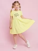 Платье с коротким рукавом для девочки (0054_ЛС24)